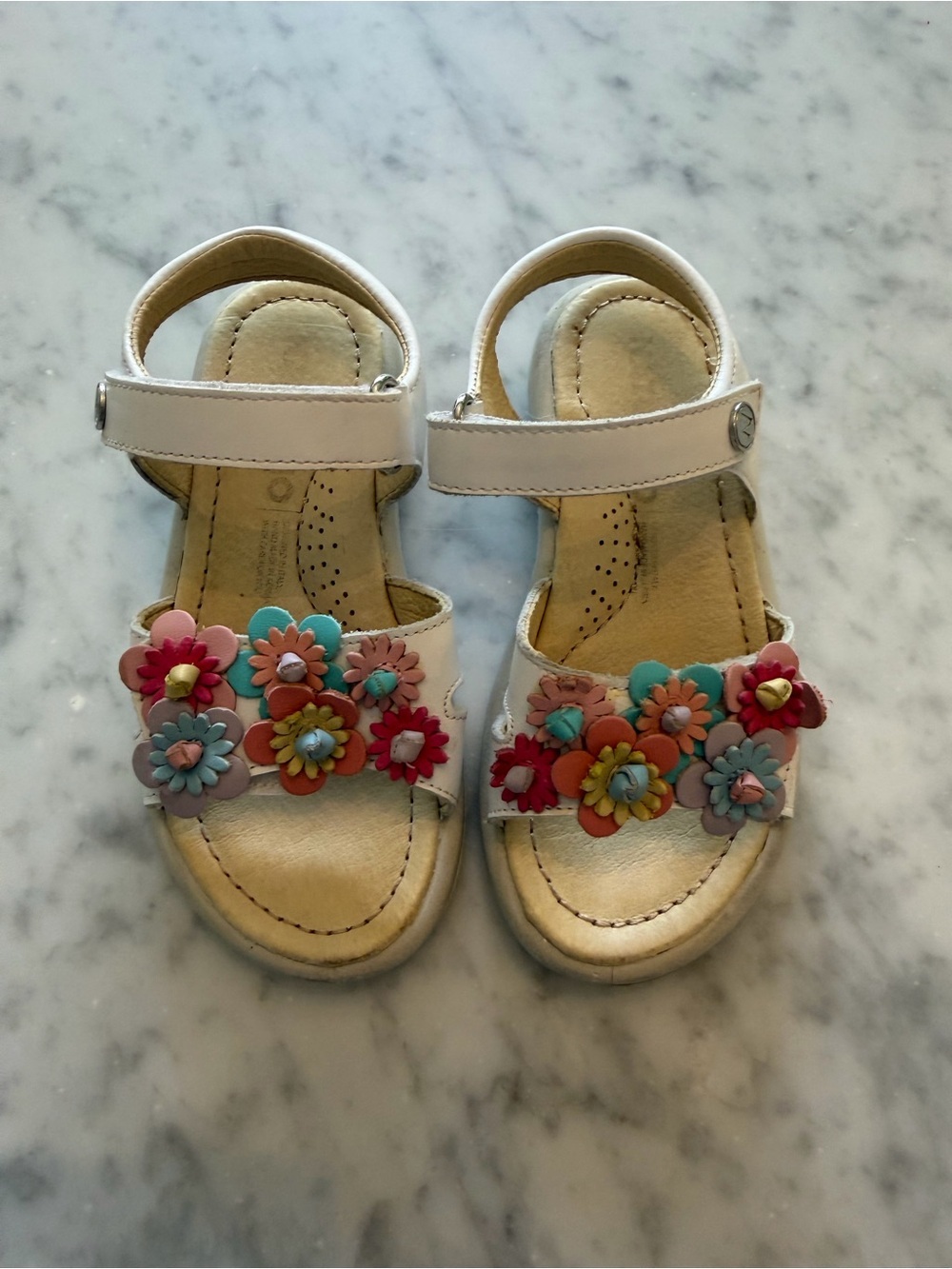 Girls Naturino Floral Sandals Size 25